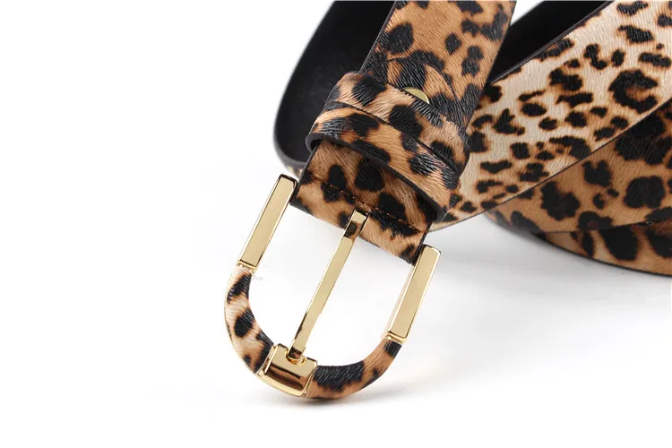 Fashion Lady Belts Leopard Designer Cow Real Leather Belt for Women Luxury Belt for Men Women74330921439854