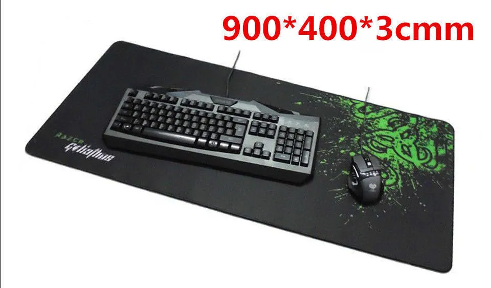 Оптовые- Большой размер Razer Goliathus Speed ​​Edition Gaming Mouse Pad Mat Размер 900 * 400 * 3 мм