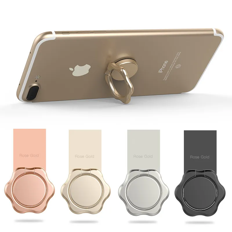 Magnetic Metal Ring Phone Holder with Stand New Style Cell Phone Holder Mounts Fashion For iPhone 8 X Plus Universal All Cellphone