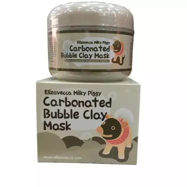 2021 Milky Piggy Carbonated Oxygen Bubble Clay Masks 100G Verwijder Middle Acne Zuiverende Poriën Gezichtsverzorging Gezichtslaapmasker Elizavecca