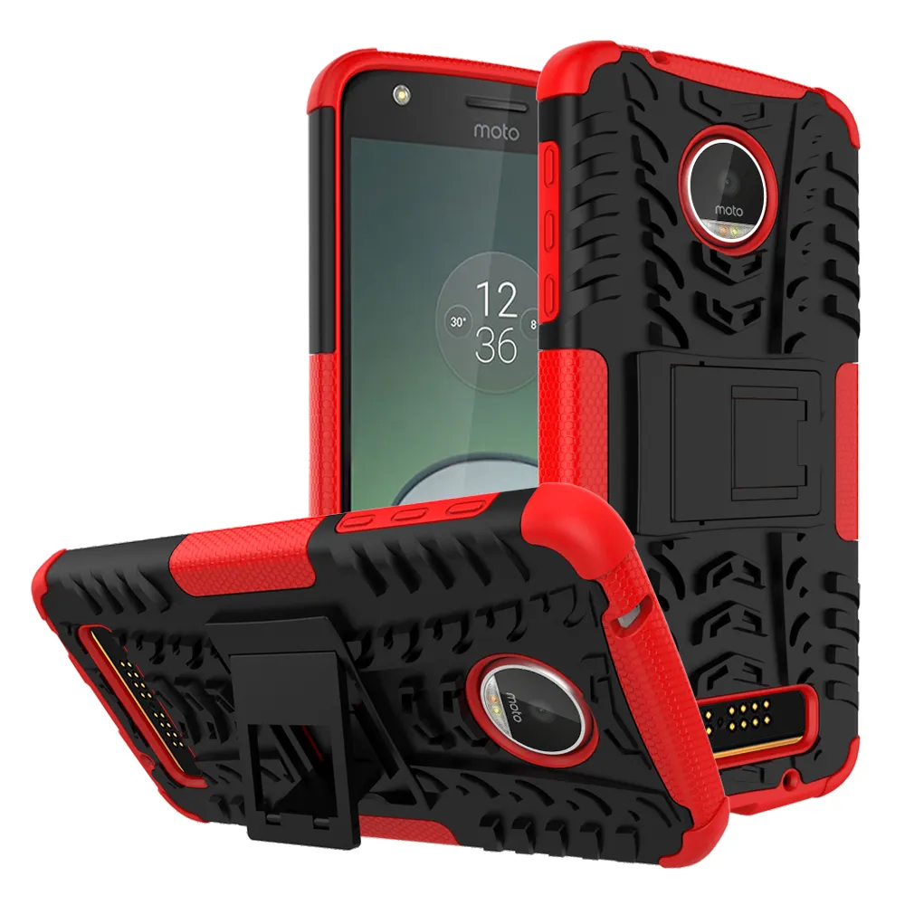 Hybrid KickStand Impact Rugged Heavy Duty TPU + PC Funda a prueba de golpes para MOTOROLA MOTO G8 Power LITE G POWER E7 50 UNIDS / LOTE