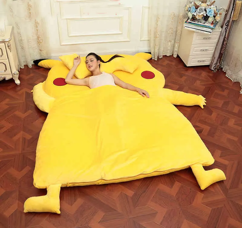Pikachu Design Big Sofa Picachu Dedpika Bed Pikachu Sleeping Bag Totoro