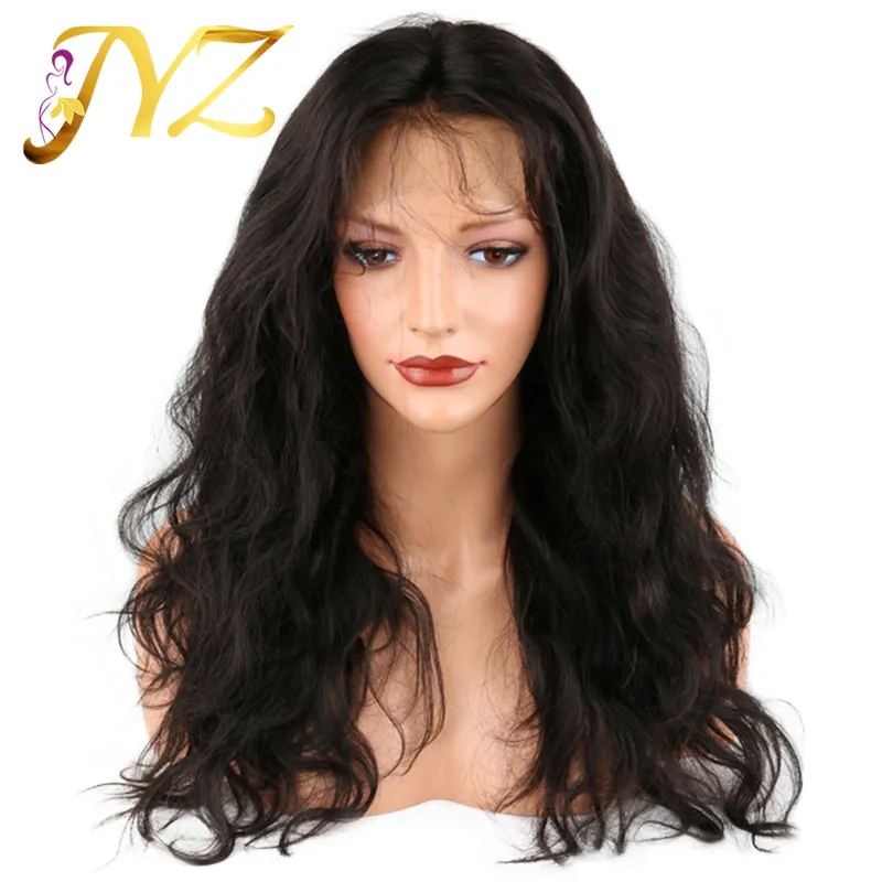 Big Body Wave Preucked Human Hair Peruki 130% gęstość ludzkie włosy Pełne koronkowe peruki z dziecięcymi włosami koronkowe peruki dla czarnej kobiety