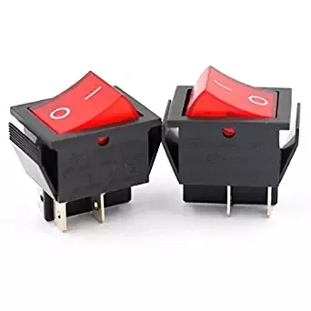 Rectangular Rocker Ship On Off Switch 2 Pin 2 Position Rectangular Latching Rocker Switch DPST ...
