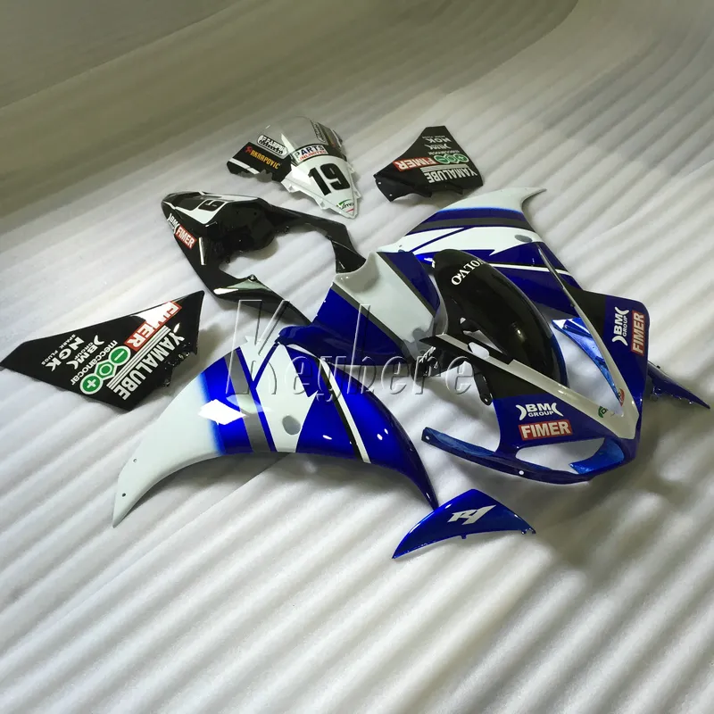 Carene moto Yamaha YZF R1 09 10 11 12 13 14 kit carenatura stampi ad iniezione blu nero YZFR1 2009-2014 OR20