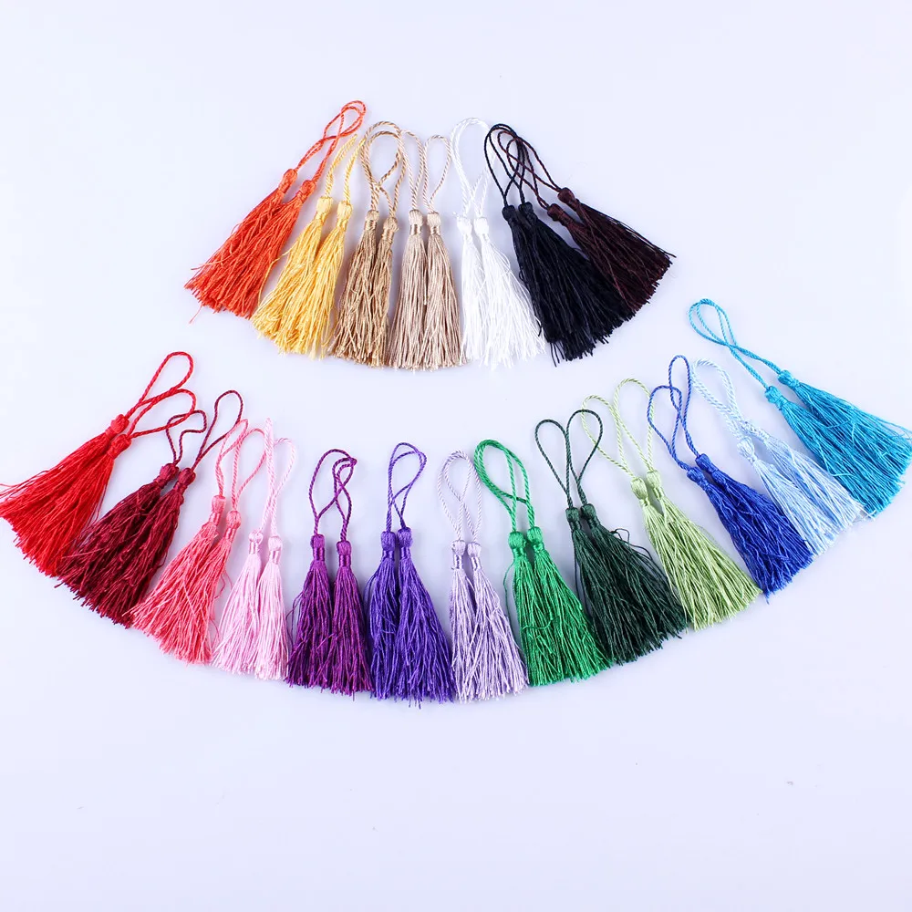 Costura de 13 cm de comprimento Tassels coloridos vestes decorativas têxteis DIY Linha de corda Acessórios para costura pendente de fios