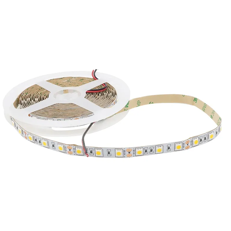 100M DC 12V Ambre Or jaune Couleur 5050 SMD Bande LED IP20 Pas de décoration intérieure étanche