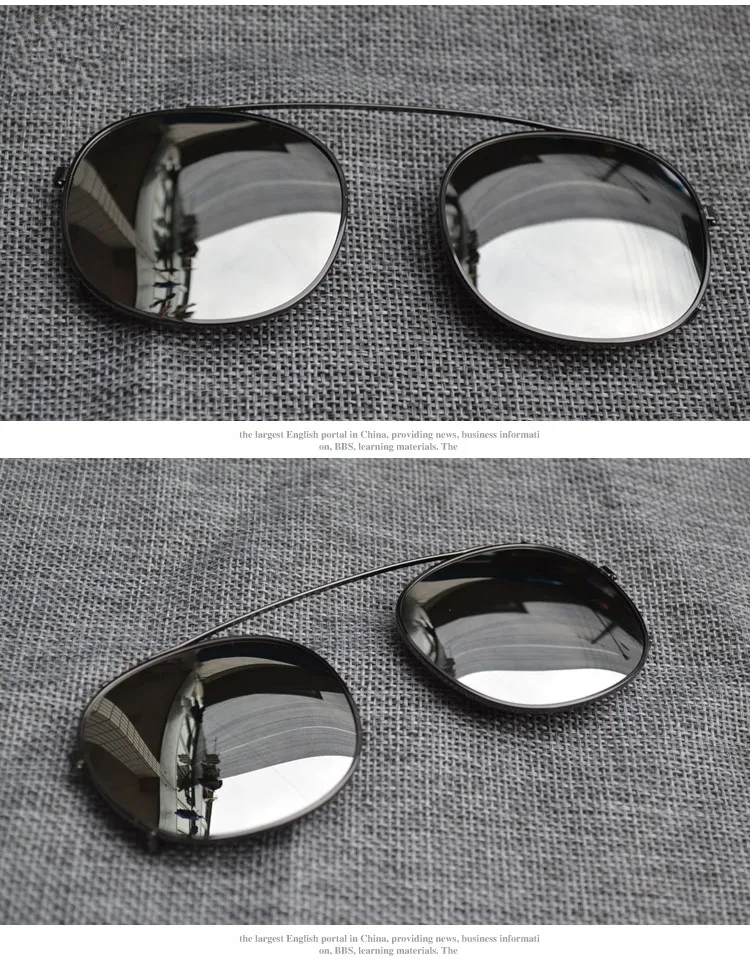 고품질 클립 2 사이즈 조니 Depp 스타일 안경 클립 남성 레트로 빈티지 편광 클립 여성 선글라스 클립 7 색