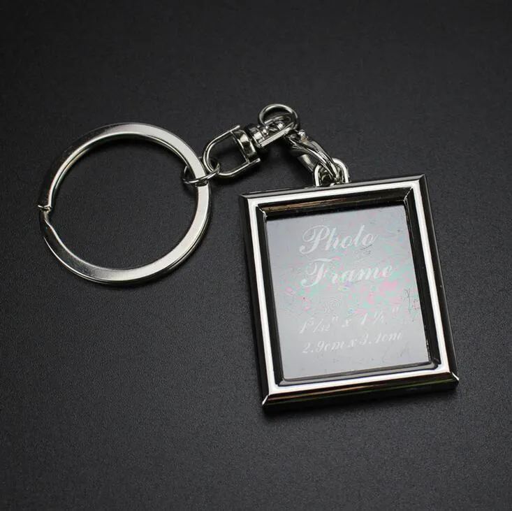 Hot sale Creative couple picture frame personality love key chain photo key ring customization KR013 Keychains a 