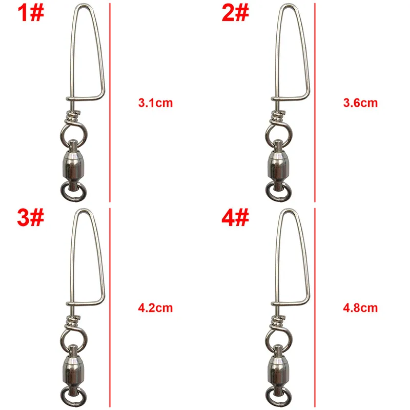 Silver Stainless Steel Ball Bearing Fishing Swivels With Coastlock Snap All  Sizes Available Hard Micro Fishing Lures Connector From Vhnnn, $5.92