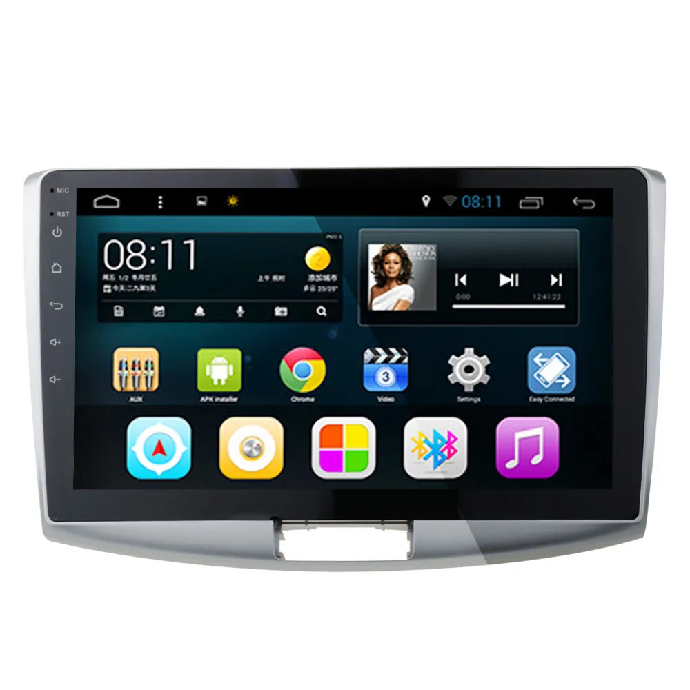 10.2 "Dört Çekirdekli Android Araba DVD Stereo Volkswagen Passat B6 / B7 / CC Radyo GPS Navigasyon WIFI 3G BT Rehber AUX OBD DVR Ayna Ekran