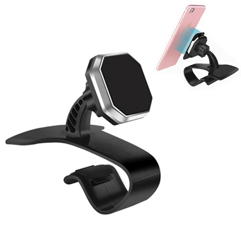 Universal Auto Dashboard GPS Navigatie Mobilephonehouder Verstelbare mobiele telefoon Auto Magneethouder Clip Stand Bracket voor iPhone 13 14 15 Samsung -smartphone