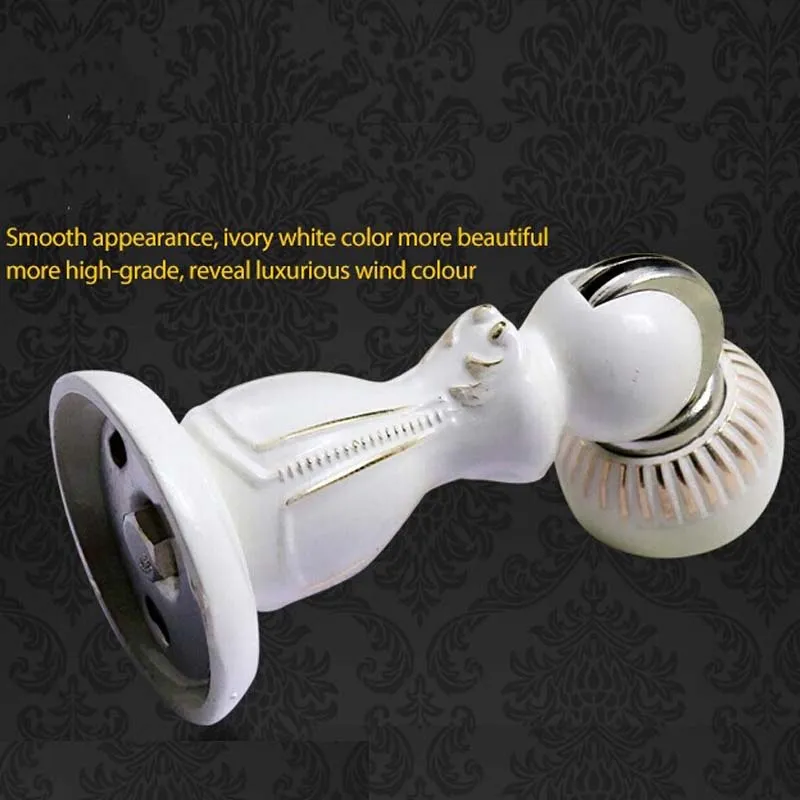High quality ivory white door closers zinc alloy stops ,heavy duty magnetic intensity antique stopper DS08
