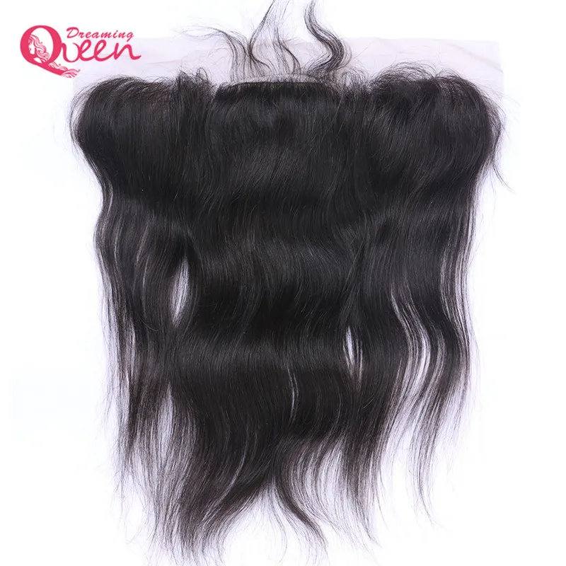 Brazilian Straight Hair Silk Base Lace Frontal Closure Virgin Human Hair Hidden Knot Lace With Baby Hair 13x4 Ear to Ear Natural H8596815