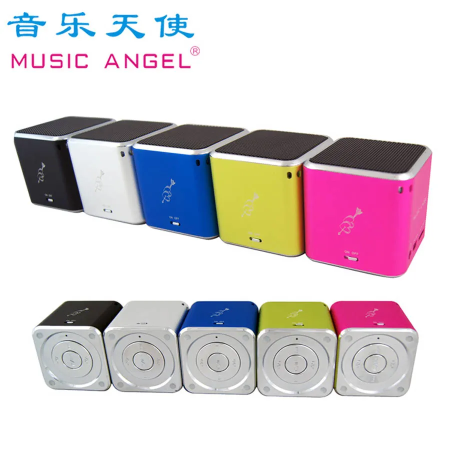 New Original Music Angel MD06 Mini Speaker Stereo Speakesrs Support TF Card Portable Digital MP3 Player JH-MD06D