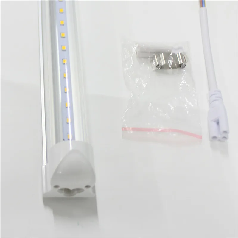 T8 LED Tubes 160LM/W 8ft 6ft 5ft 40W AC85-265V Integrated Light PF0.95 SMD2835 Fluorescent Lamps 8 feet foot 250V Linear Bar Bulbs Accessories Direct Sale from Factory