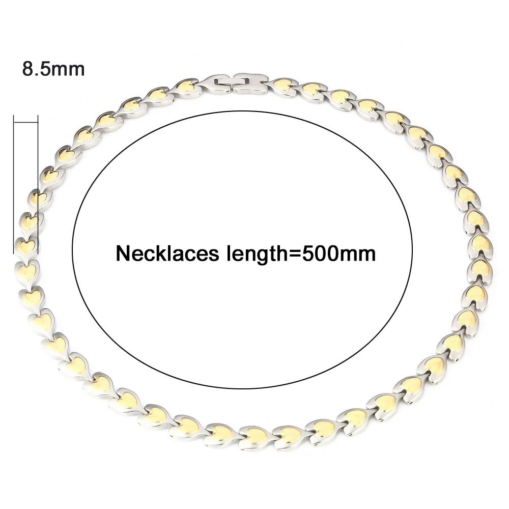 8.5 мм Широкий Ожерелья Из Нержавеющей Стали 316L для Женщин Человек Стильная форма Сердца Цепи Панк Ссылка Цепи Мужчины Ожерелье