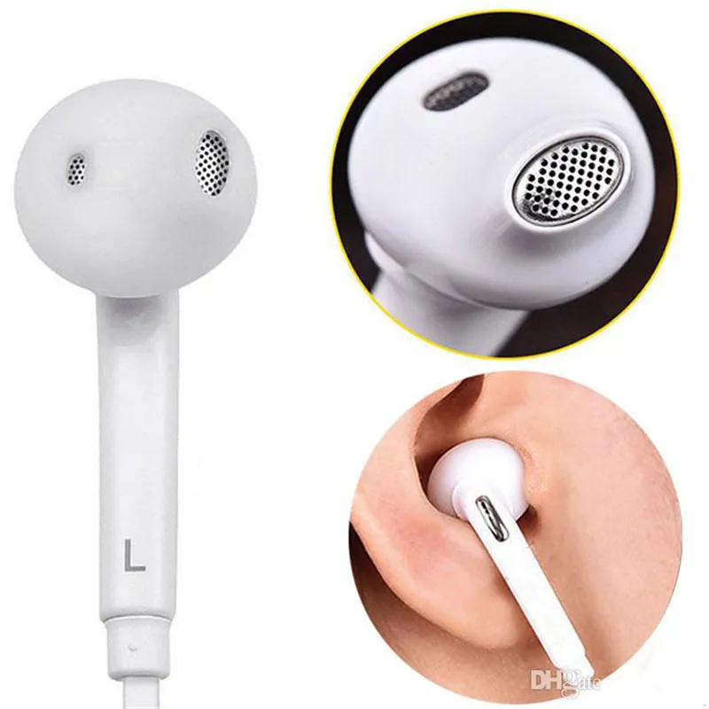 For Samsung S6 Earphones 3.5Mm Headset Earbuds Edge Headphones In Ear With Mic Volume Control