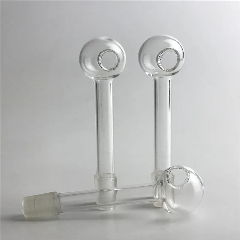 3 -calowy 10 mm męski palnik oleju Rurki wodne z prostym w stylu Grube Pyrex Glass Oil Burner Rura do palenia Bong Water Bong