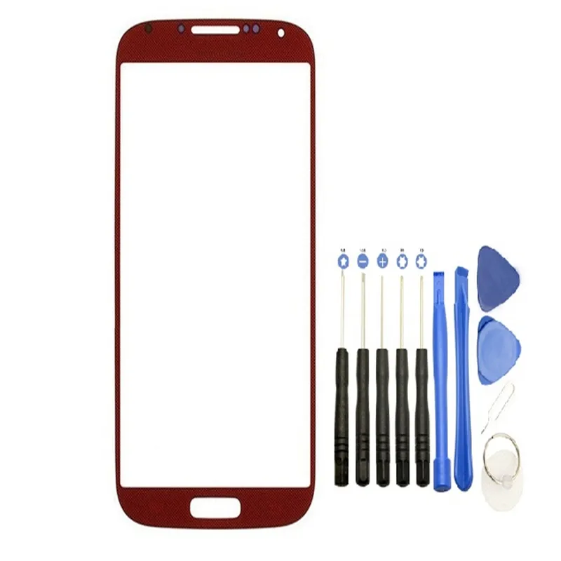 Front Outer Touch Touch Lens Substituição para Samsung Galaxy S4 I9505 I337 I9500 com ferramentas