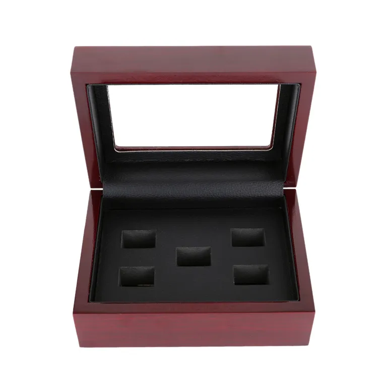 12*16*7cm Jewelry Boxes Classic Package Wooden Display Box Porous Box Jewelry Box For Championship Rings Or Gift Multi-style optional B005