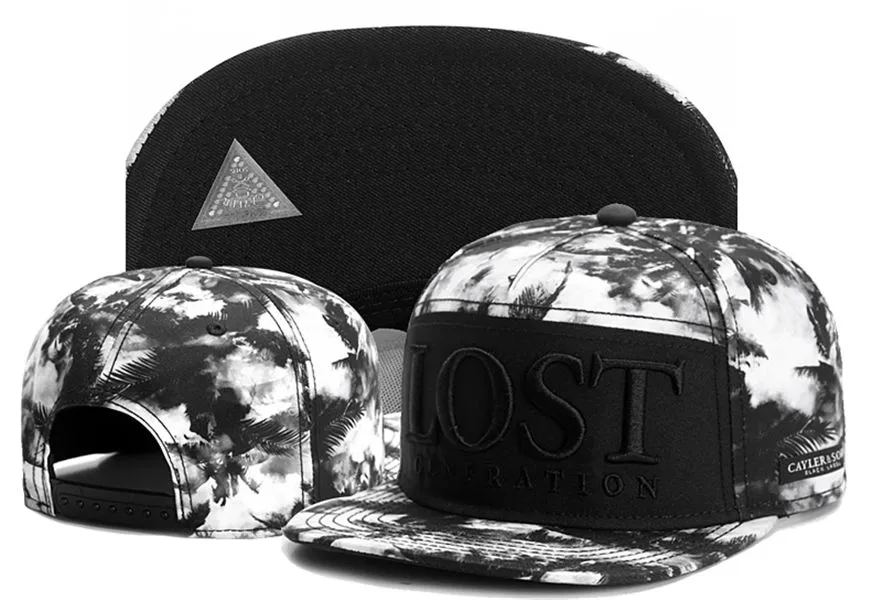Cayler Sons Beyzbol Güneş Kapakları Kayıp Gorras Bones Spor Markası Snapback Şapkaları Erkekler Hip Hop Kapağı Toptan Moda Mektubu