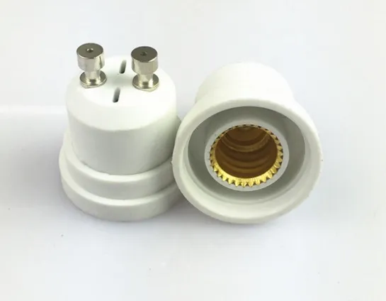 Retail GU10 To E12 Lamp Holder Converter For LED Light Bulb