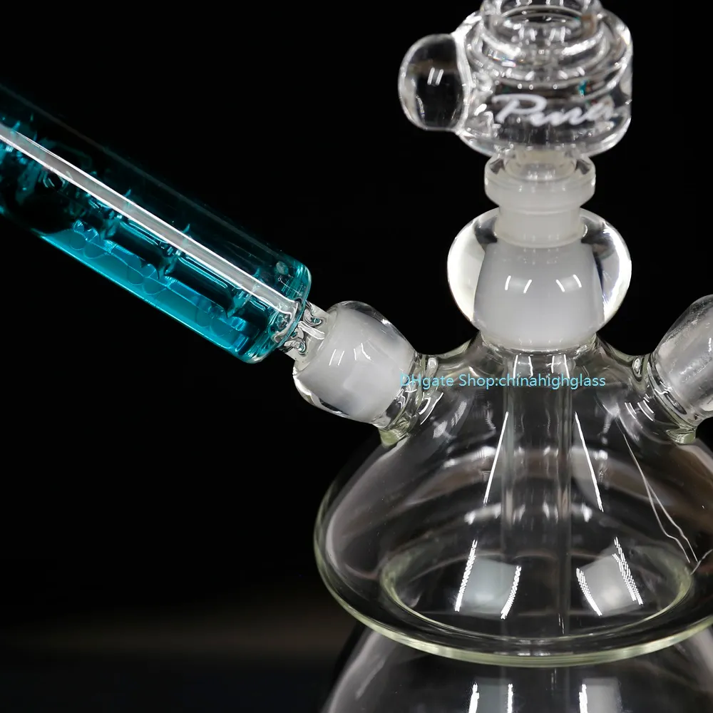 freezable coil system glass bong, two people used glass water pipes,18 or 14.5mm downstem with glass bowl.