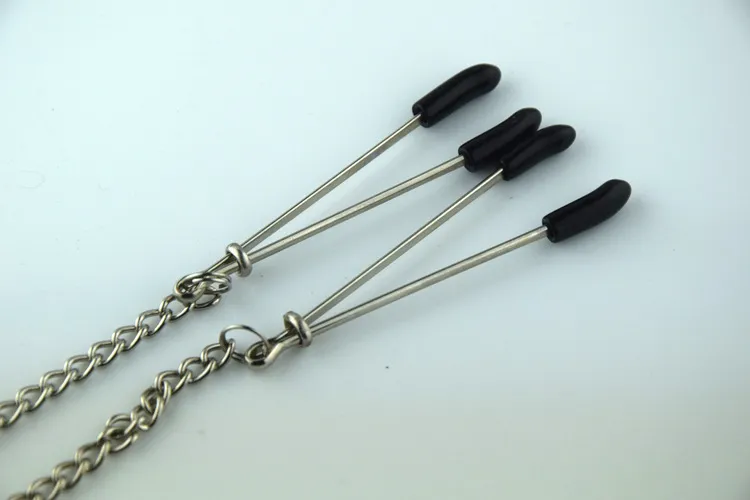 Pinzas para pezones ajustables Bdsm con Clips de cadena de Metal, pinzas para pezones, pinzas para labios, abrazadera para clítoris, Bondage, fetiche, Juguetes sexuales para parejas, juegos para adultos