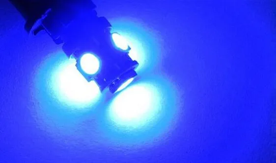 100 stks T10 5SMD Auto LED-licht 12V W5W / 194 5050 Auto LED-lamp Wit Blauw Rood Roze Lamp
