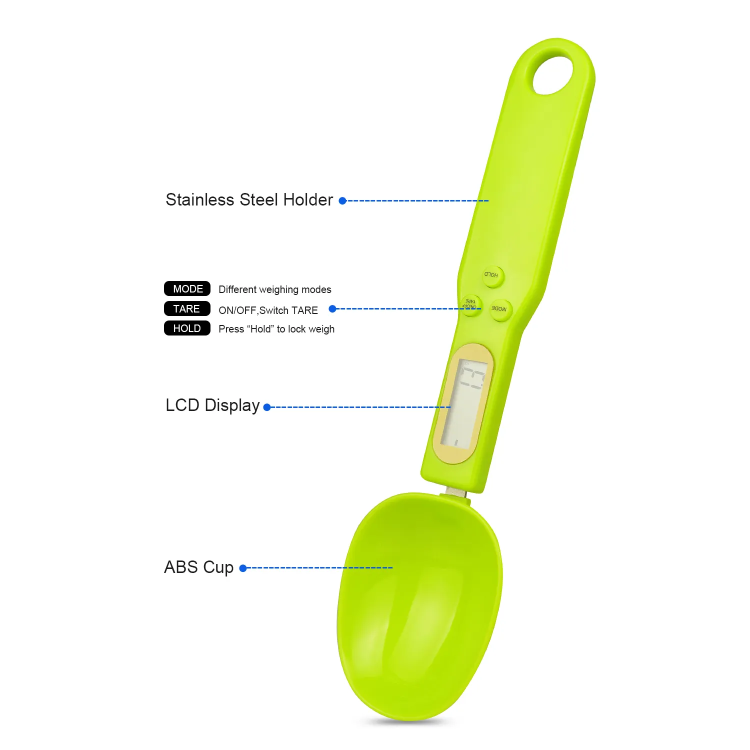 500g / 0.1g LCD 디지털 스푼 주방 음식 측정 ​​그램 실험실 규모 균형 도구