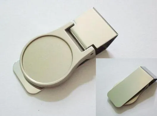 Diy Blank Money Clip / Kreditkorthållare Silver Rostfritt Stål Pengar Plånbok Clip Clamp Korthållare Gratis frakt