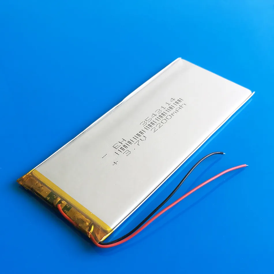 Modelo 3543114 3.7 V 2200 mAh Li Polímero de Lítio Bateria Recarregável Células de alta capacidade Para DVD PAD GPS power bank Câmera E-books Recorder