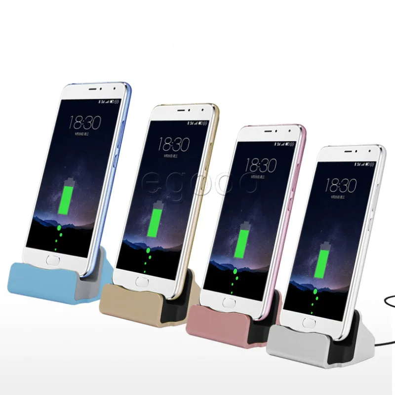 Universal Quick Charger Docking Stand Station Cradle Зарядка синхронизации для Samsung S6 S7 Edge Примечание 5 Тип C Android с розничной B8833282