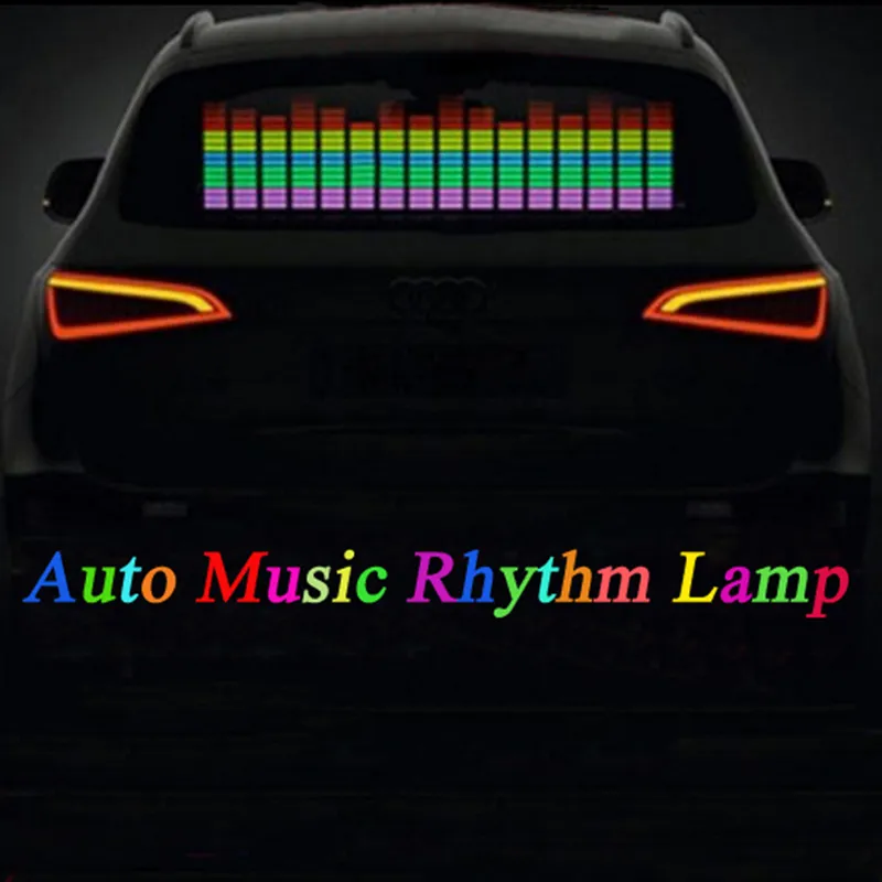 Auto Aufkleber Musik Rhythmus LED Blitzlicht Lampe Sound Aktiviert  Equalizer Auto Atmosphäre Led Licht Freies Verschiffen Von 21,32 €