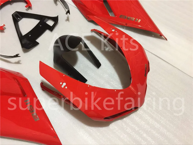 Carenados completos de molde de inyección para Dukati 1198 848 1098 2007 2008 2009 Dukati 1198 848 1098 Dukati 07 08 09 motocicleta rojo A001