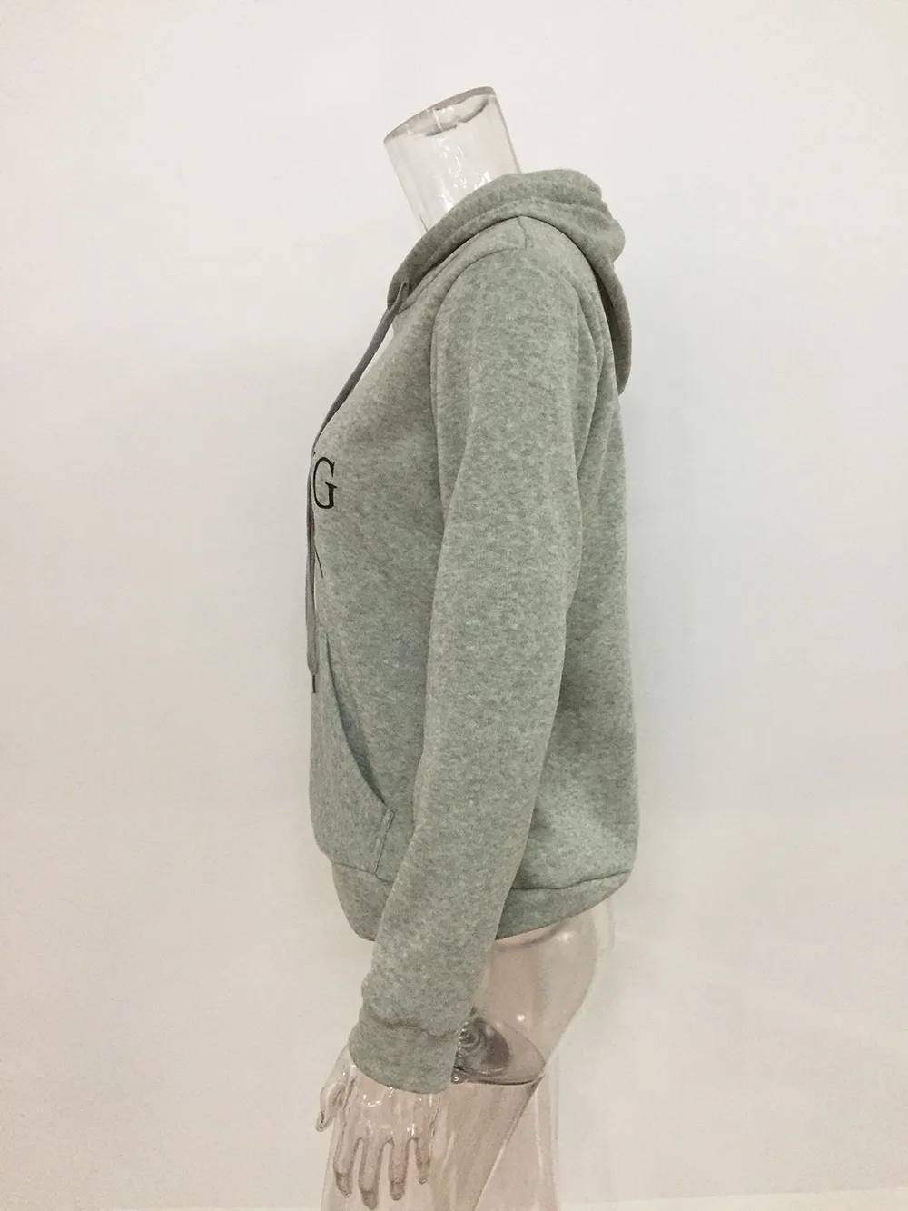 Sweats à capuche pour femmes Sweatshirts RIEN Imprimé Rose Fleur Broderie Manches Longues Blanc Gris Taille S M L XL Veste à capuche Manteau Femmes