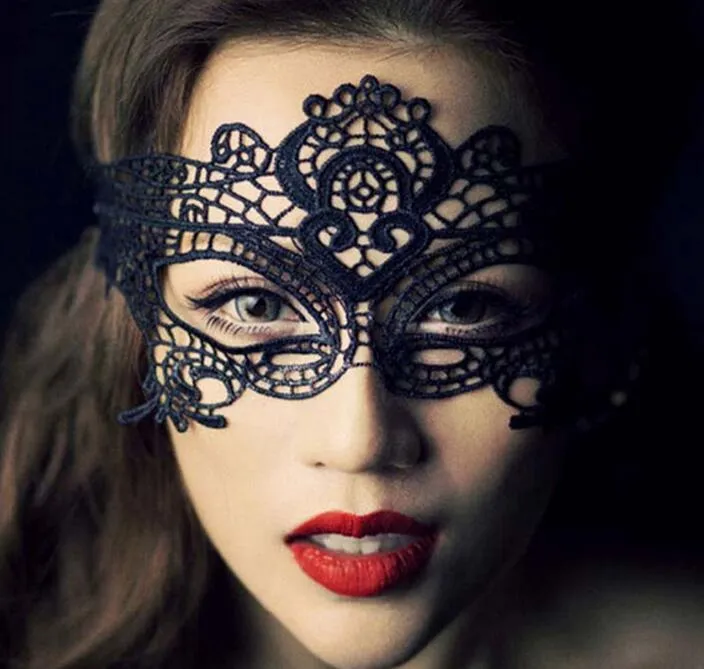 Populär handgjord spets ögonmask Sexig Catwoman Party, Rabatt Nattklubb Dansmask, Sexig Lace, Påskpartiet Ladies Halvmask, Hot Selling Modeller