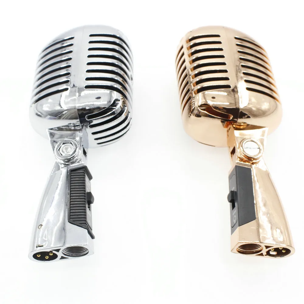 Professional Old Style Vocal Speech Vintage Classical Wired Microphone Dynamic Retro Mic Mike Microfone