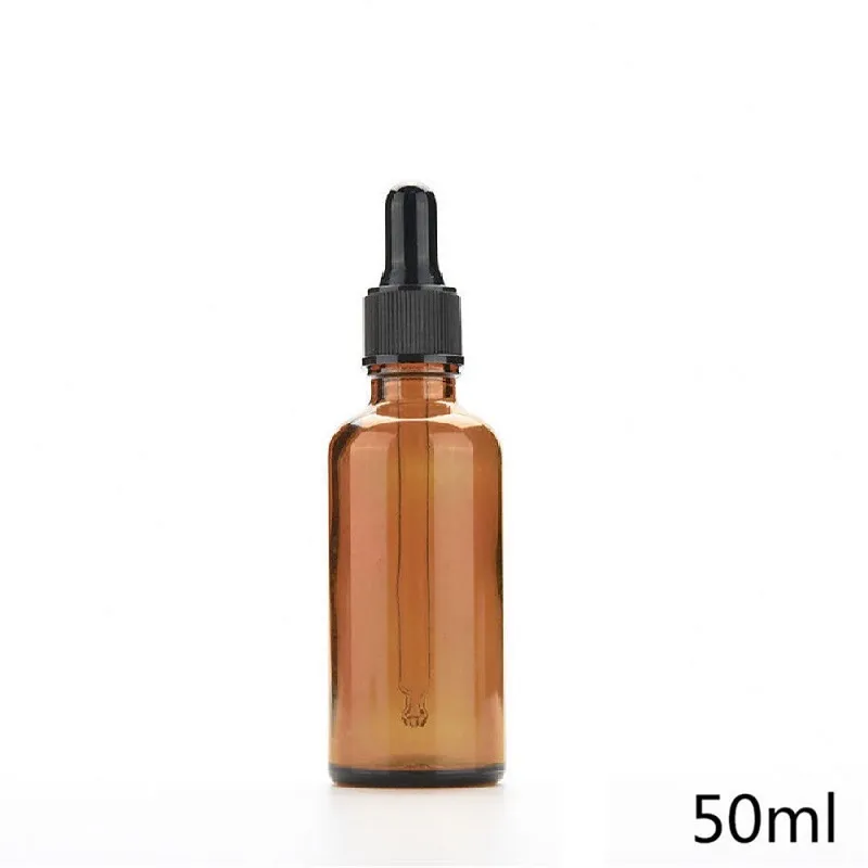 Amber Glass Flytande Reagent Pipette Flaskor Ögondroppar Aromaterapi 5ml-100ml Essential Oils Perfumes Flaskor Partihandel Gratis DHL