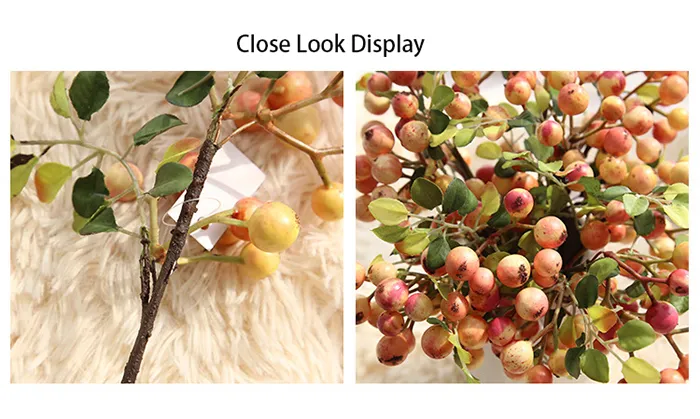 Mini Artificial Berry flower Craft Simulation Fake Flowers for home or wedding chamber bedroom set table dedcoration and supplies