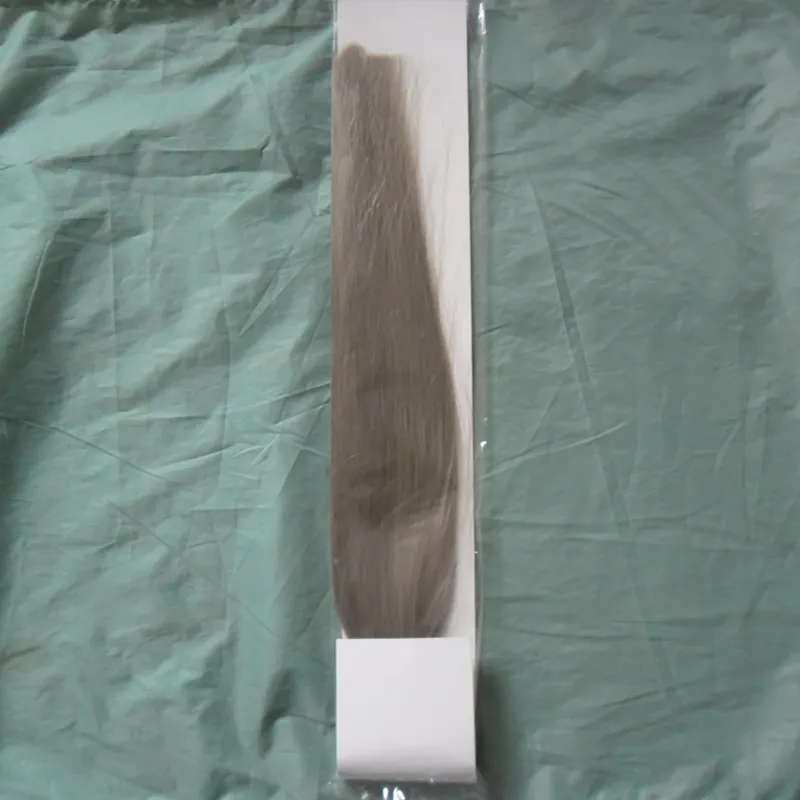 Extensions de cheveux gris argenté u pointe Extensions de cheveux 100g 100s pré collé kératine bâton pointe des cheveux humains