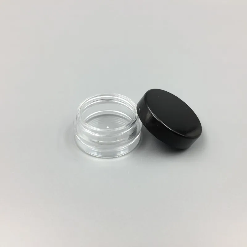 1ML1G Plastic Empty Jar Cosmetic Sample Clear Pot Acrylic Makeup Eyeshadow Lip Balm Nail Art Piece Container Glitter Bottle Trav8390258