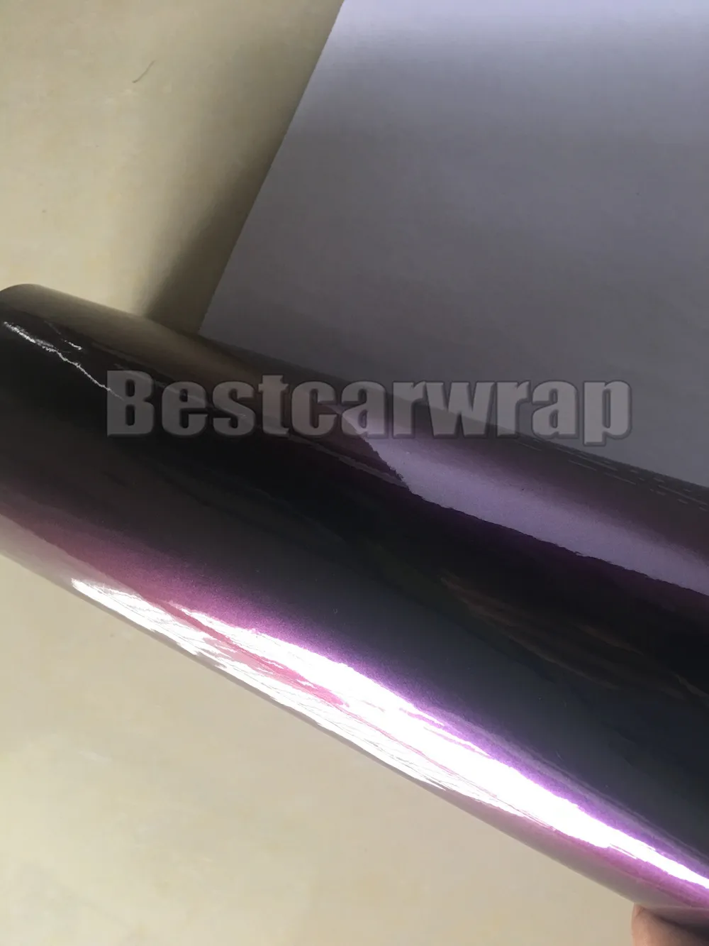 Blue Purple Gloss Shift Colorflow Car Wrap Vinyl med luftbubbla Free Fordonsinpackning som täcker Flip Flop Foil Size: 1.52*20M/Roll 5x67ft