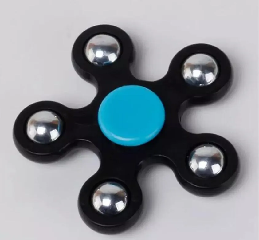 Gyro Finger Spinner Fidget Plastikowe EDC Ręka dla Autyzm / ADHD Lęk Stresowy Osłona Focus Zabawki Prezent 5 Kolor Hand Spinner 5 Star Tri Spinner