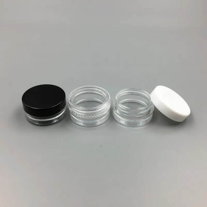 1ML/1G Plastic Empty Jar Cosmetic Sample Clear Pot Acrylic Make-up Eyeshadow Lip Balm Nail Art Piece Container Glitter Bottle Travel