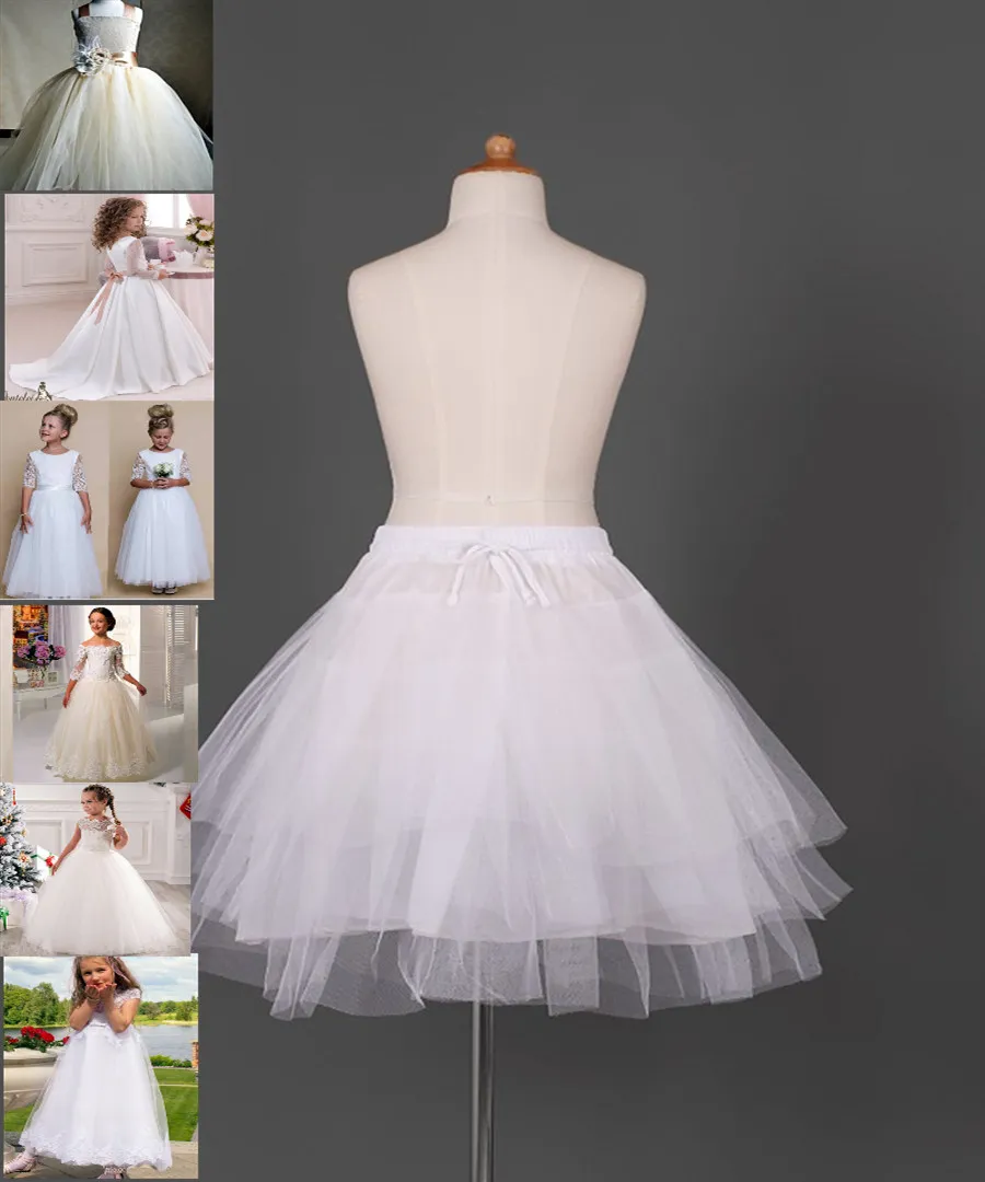 Юбки для девочек платья с цветочным узором для девочек на свадьбу Нижние юбки для девочек белые платья для причастия Распродажа Детская 2066