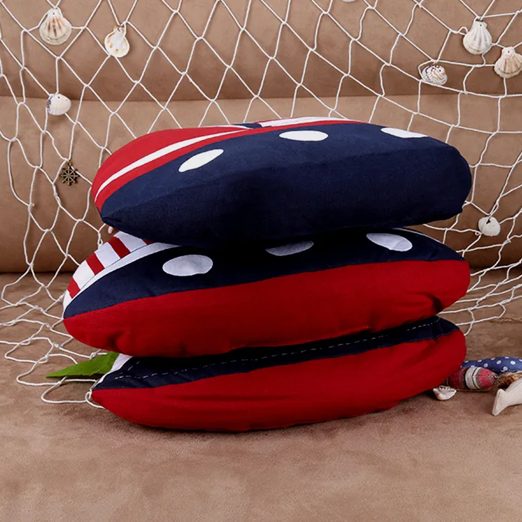 mediterrâneo almofada vela decorativas travesseiros descanso de lance para sofá-carro criativo almofada casa mobiliário com almofadas de linho de algodão lance