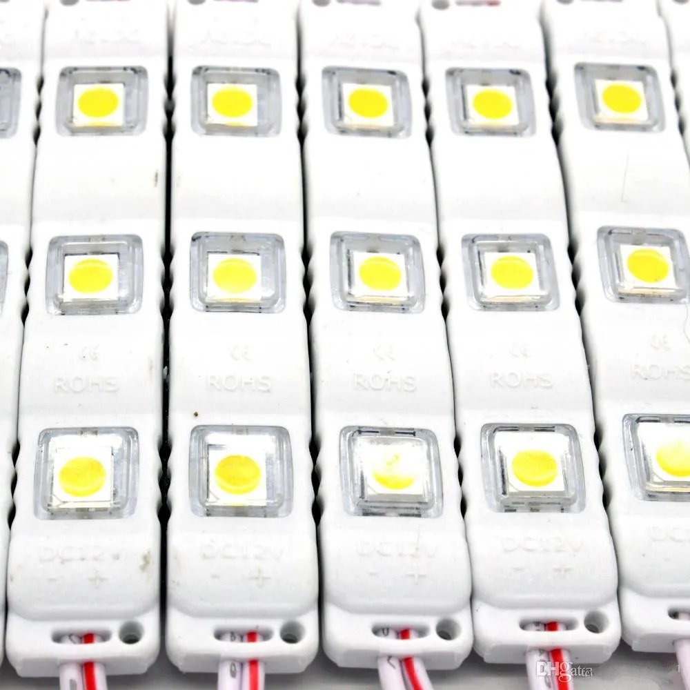 X السوبر مشرق 5050 SMD LED وحدة 12V حقن صب وحدة عدسة واضحة للماء IP67