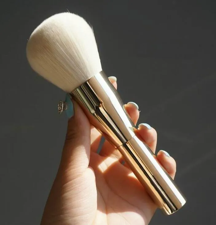 Very Big Beauty Powder Brush Blush Foundation Make Up Tool Large Cosmetics Aluminum Brushes Soft Face Makeup